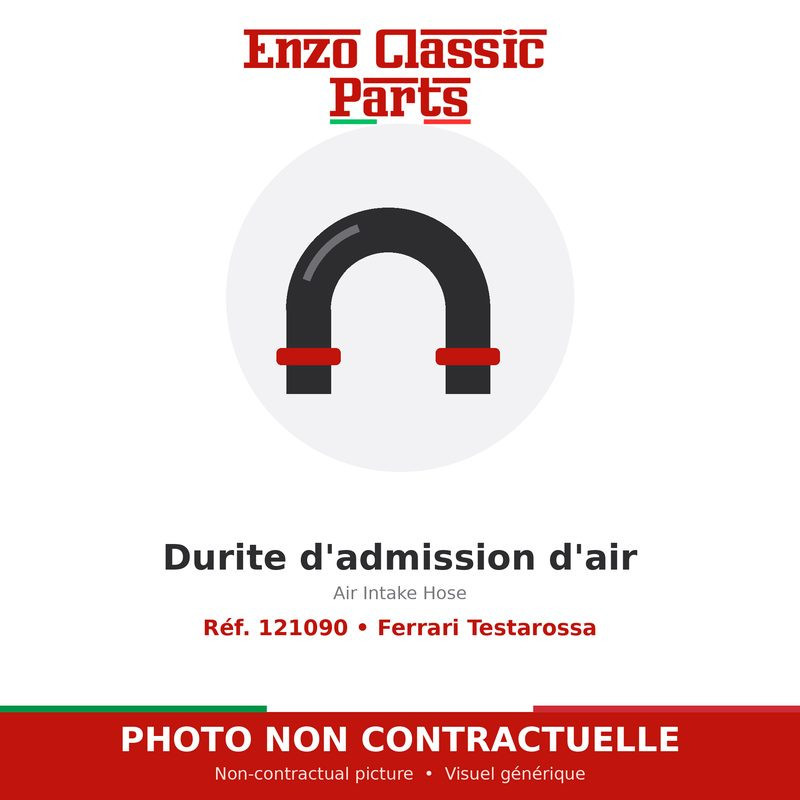 Ferrari Testarossa - Durite d'admission d'air - Réf. 121090