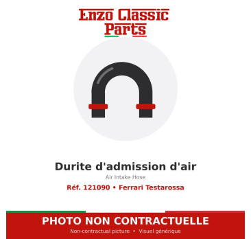 Ferrari Testarossa - Durite d'admission d'air - Réf. 121090