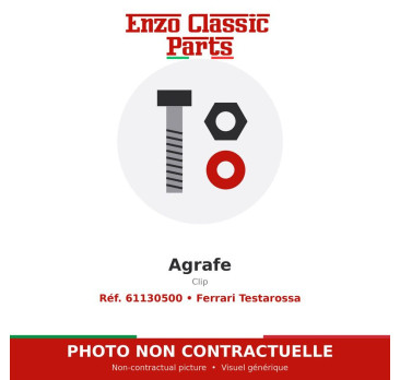Ferrari Testarossa - Agrafe - Réf. 61130500