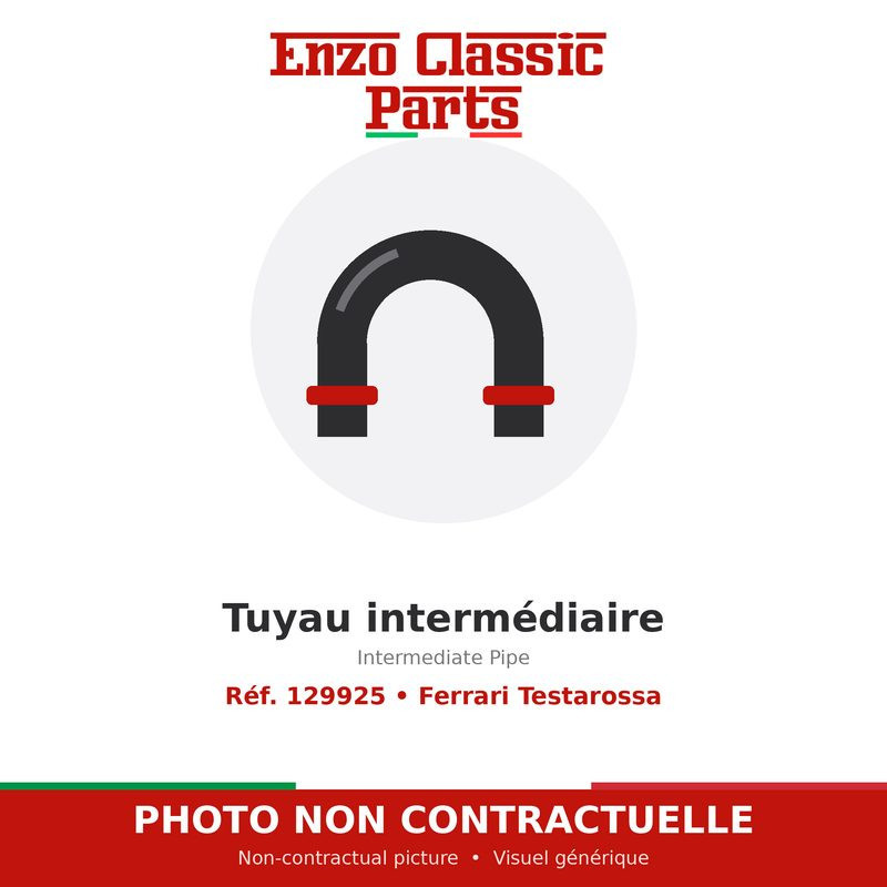 Ferrari Testarossa - Intermediate Pipe - Ref. 129925