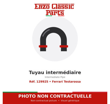 Ferrari Testarossa - Intermediate Pipe - Ref. 129925