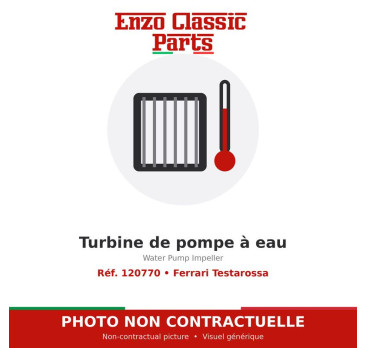 Ferrari Testarossa - Turbine de pompe à eau - Réf. 120770