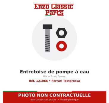 Ferrari Testarossa - Entretoise de pompe à eau - Réf. 121066