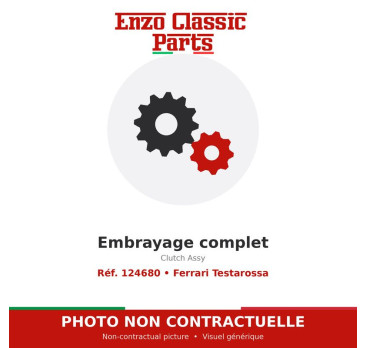 Ferrari Testarossa - Embrayage complet - Réf. 124680