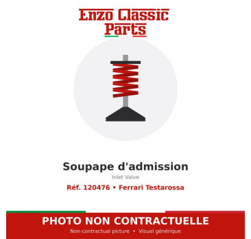 Ferrari Testarossa - Inlet Valve - Ref. 120476