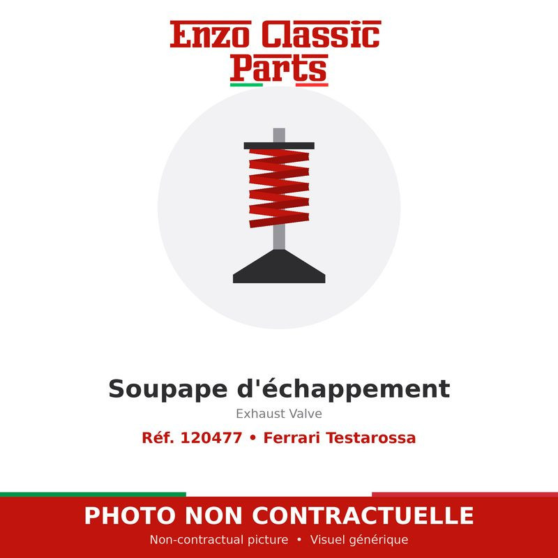Ferrari Testarossa - Exhaust Valve - Ref. 120477