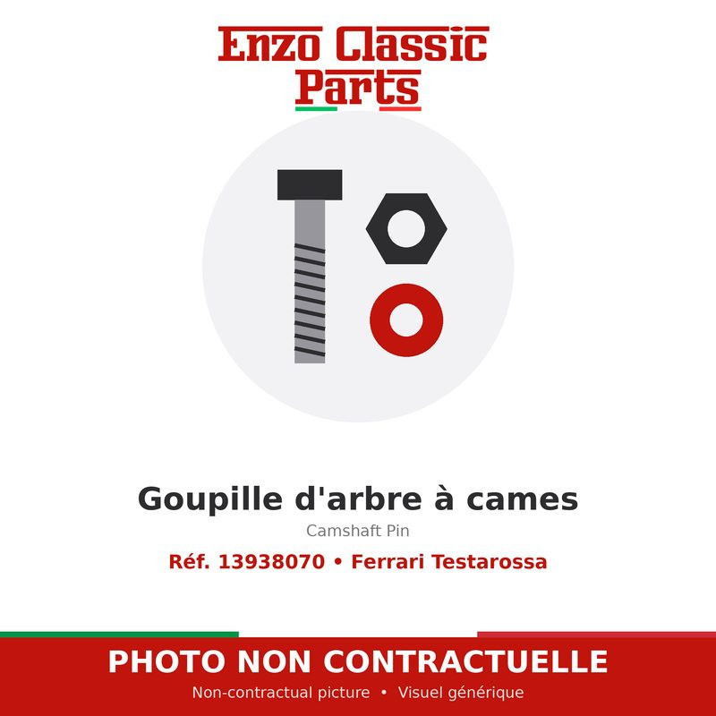 Ferrari Testarossa - Camshaft Pin - Ref. 13938070
