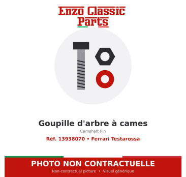 Ferrari Testarossa - Goupille d'arbre à cames - Réf. 13938070