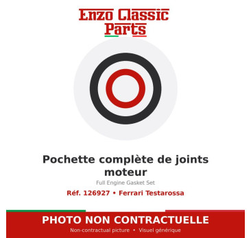 Ferrari Testarossa - Pochette complète de joints moteur - Réf. 126927
