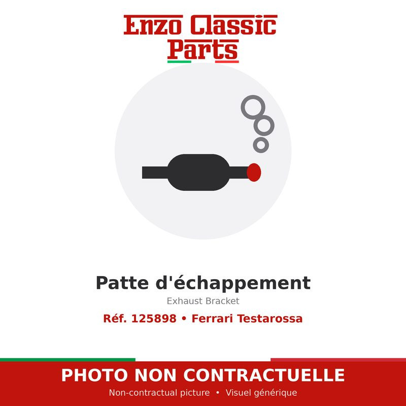 Ferrari Testarossa - Exhaust Bracket - Ref. 125898