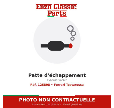 Ferrari Testarossa - Exhaust Bracket - Ref. 125898