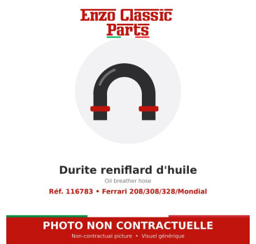 Oil breather hose Ferrari 208/308/328/Mondial (116783)