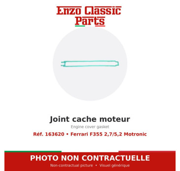 Joint cache moteur Ferrari F355 2,7/5,2 motronic 163620