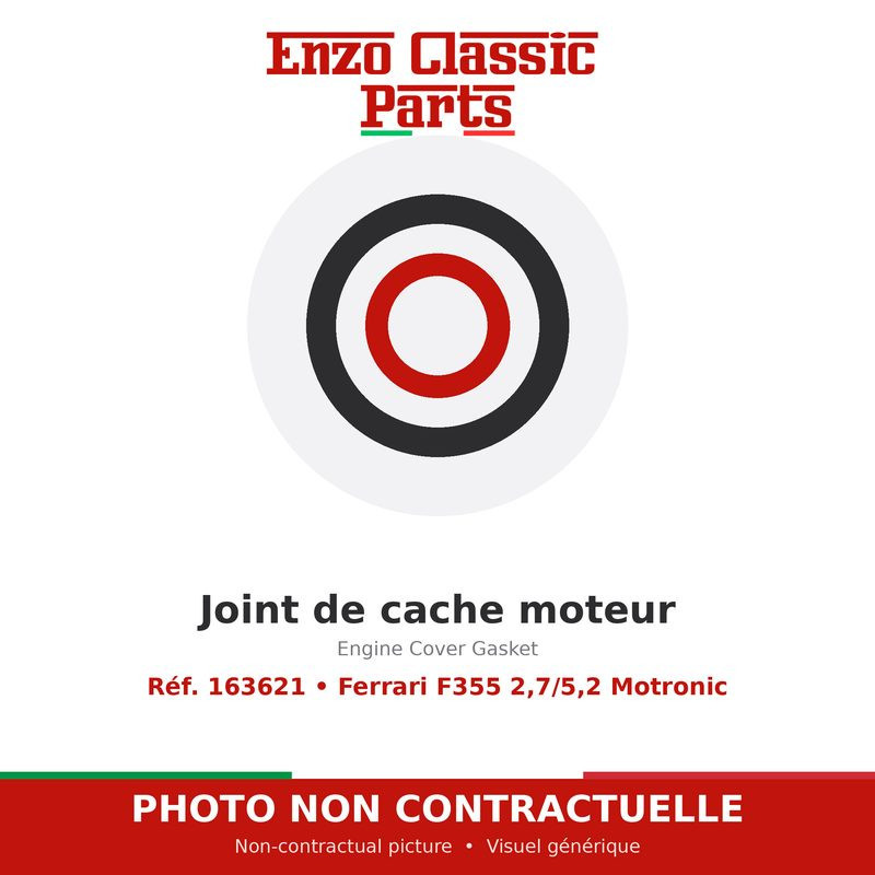 Joint de cache moteur Ferrari F355 2,7/5,2 Motronic 163621
