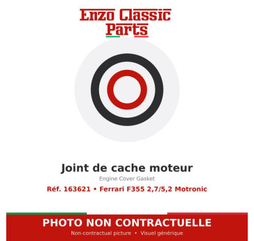 Joint de cache moteur Ferrari F355 2,7/5,2 Motronic 163621