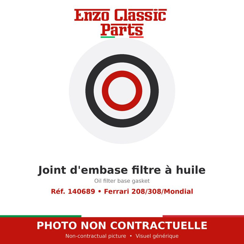 Oil filter base gasket Ferrari 208/308/Mondial 140689