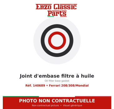 Oil filter base gasket Ferrari 208/308/Mondial 140689