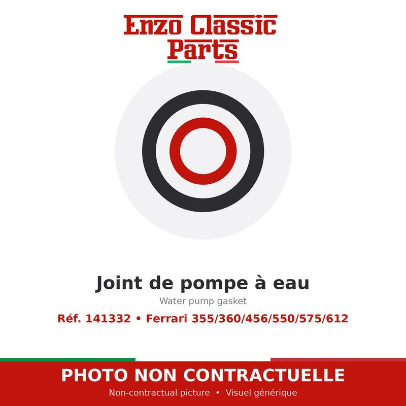 Joint de pompe à eau Ferrari 355/360/456/550/575/612