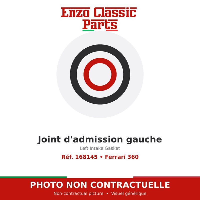 Joint d'admission gauche Ferrari 360 - Réf. 168145