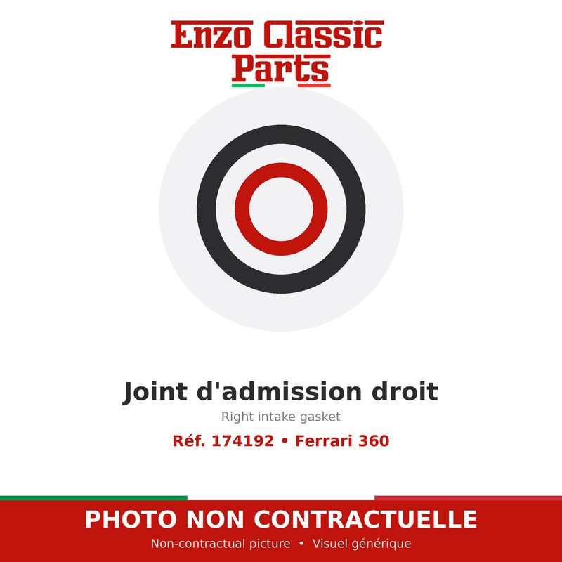 Joint d'admission droit Ferrari 360 - Réf. 174192