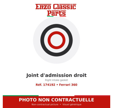 Joint d'admission droit Ferrari 360 - Réf. 174192