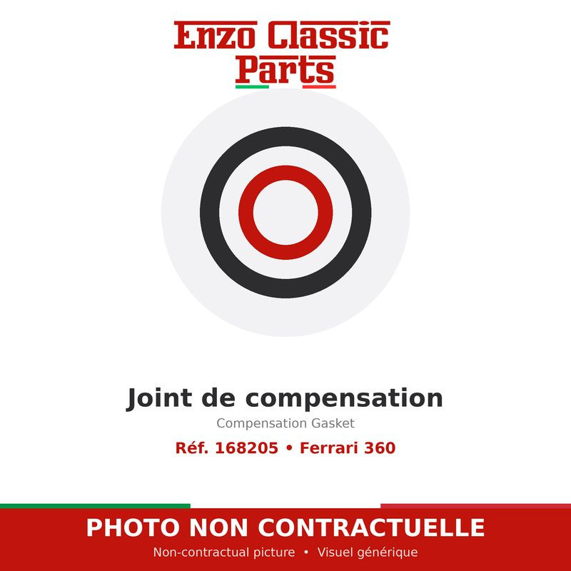 Joint de compensation Ferrari 360 - Réf. 168205 Joint de compensation Ferrari 360 - Réf. 168205