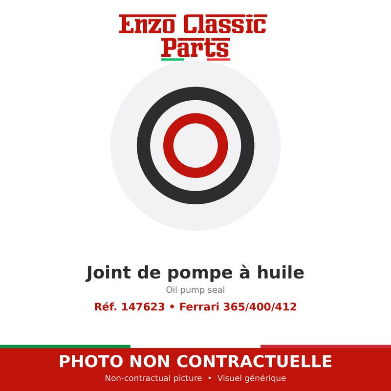 Oil pump seal Ferrari 365/400/412 - Ref. 147623