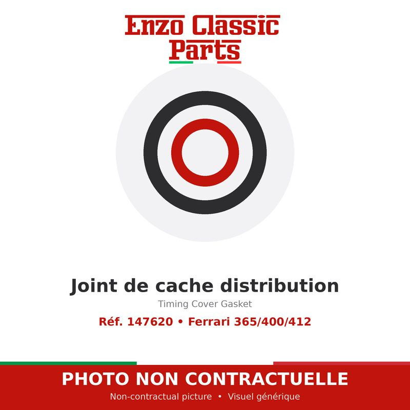 Timing Cover Gasket Ferrari 365/400/412 - 147620 Timing Cover Gasket Ferrari 365/400/412 - 147620
