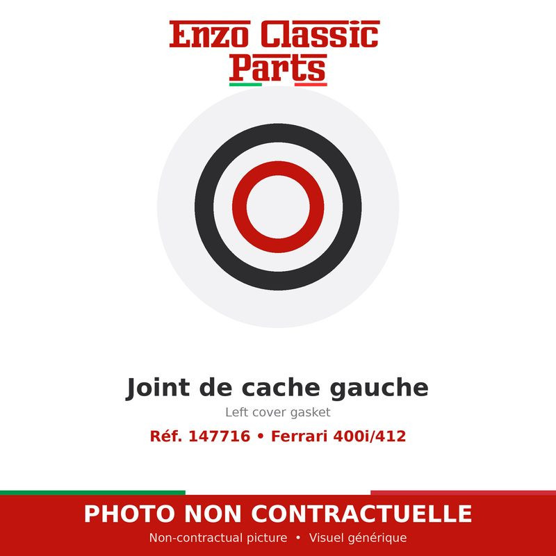 Joint de cache gauche Ferrari 400i/412 (147716)