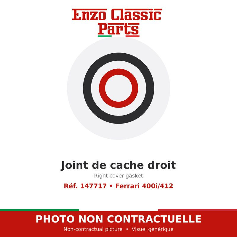 Joint de cache droit Ferrari 400i/412 (147717) Joint de cache droit Ferrari 400i/412 (147717)