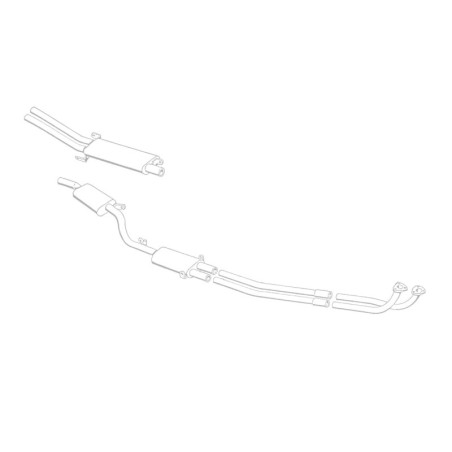 Maserati Mistral 3700 (inc. Spyder) Stainless Steel Exhaust (1963-68)