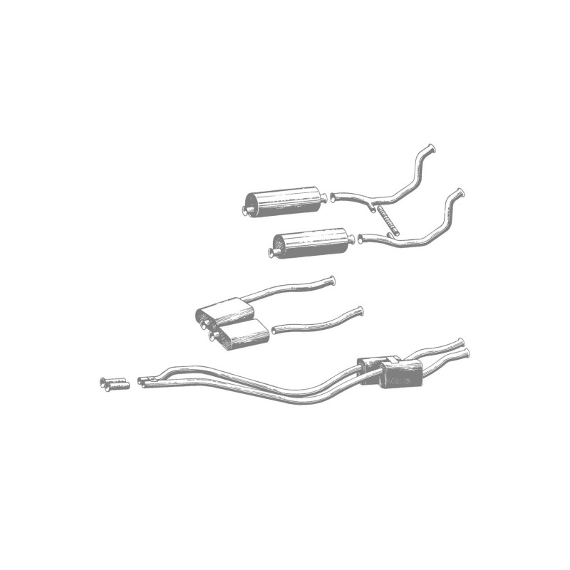 Rolls Royce Silver Shadow 2 - Stainless Steel Exhaust (1977-80)