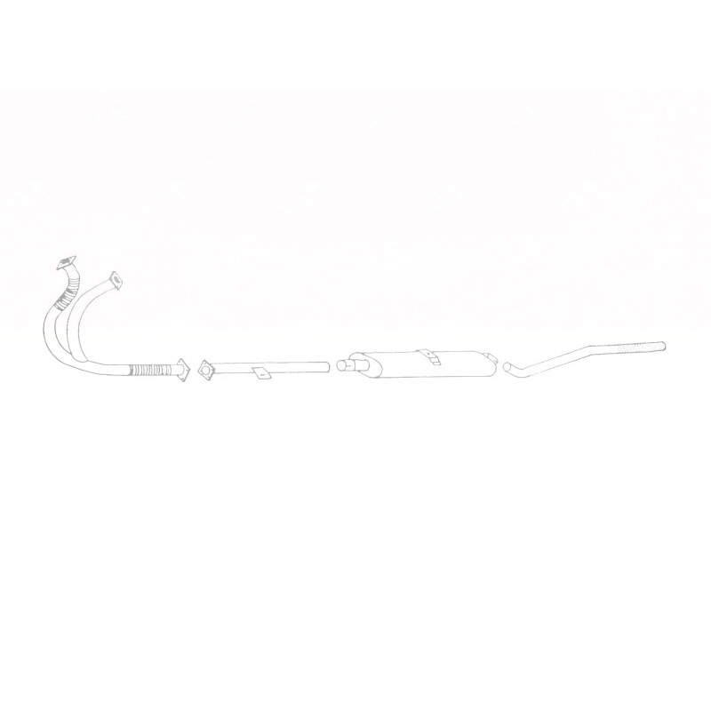 Jaguar Mk 5 2½ and 3½ litre - Stainless Steel Exhaust System (1948-51)