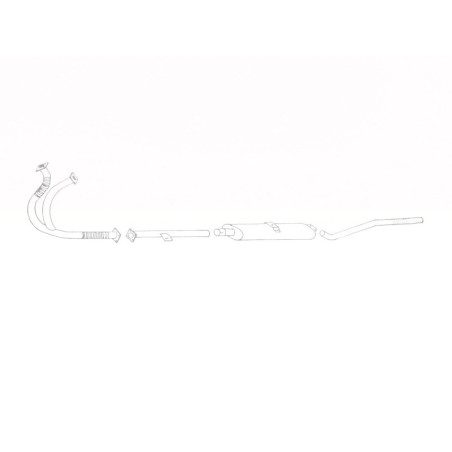 Jaguar Mk 5 2½ and 3½ litre - Stainless Steel Exhaust System (1948-51)