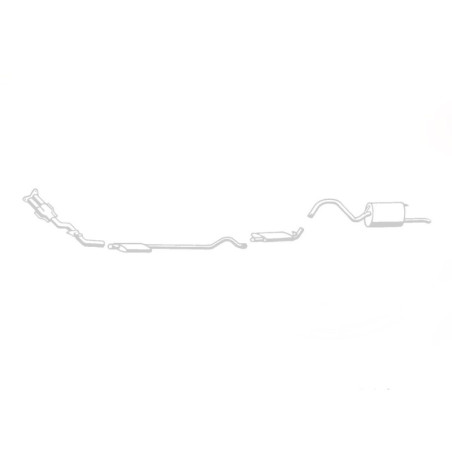 Peugeot 504 Coupe Cabrio 4cyl - Stainless Steel Exhaust (1969-83)