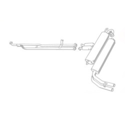 NSU R0 80 (twin system) - Stainless Steel Exhaust (1968-74)