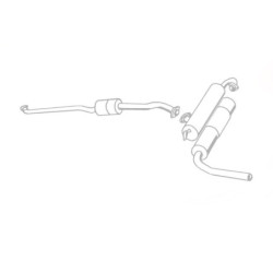 NSU R0 80 (single system) - Stainless Steel Exhaust (1974-77)