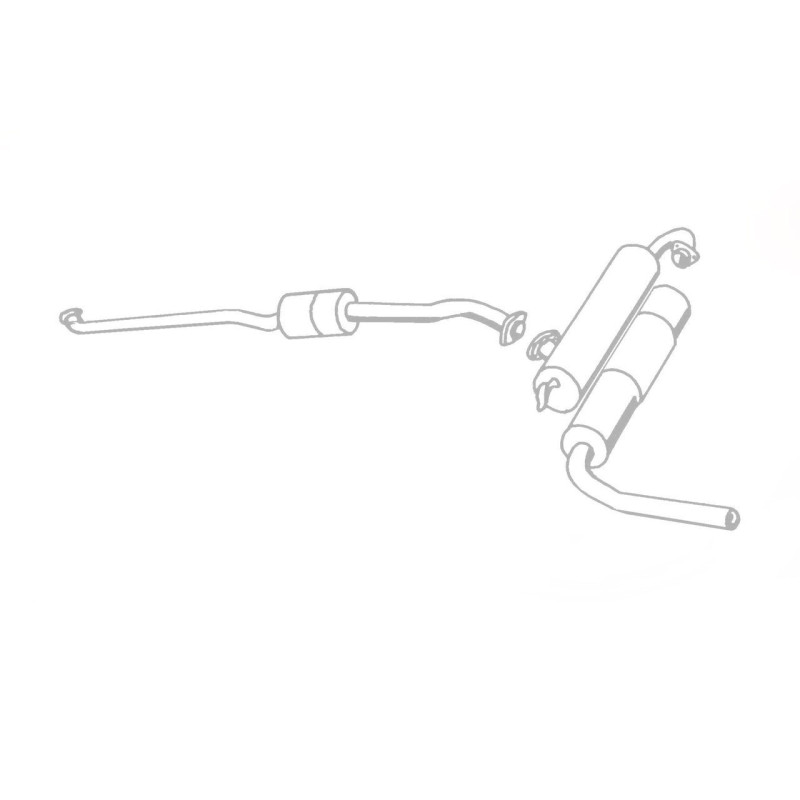 NSU R0 80 (single system) - Stainless Steel Exhaust (1974-77)