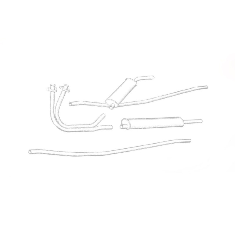 Alvis TD21 TC108G Stainless Steel Exhaust (1956-63)