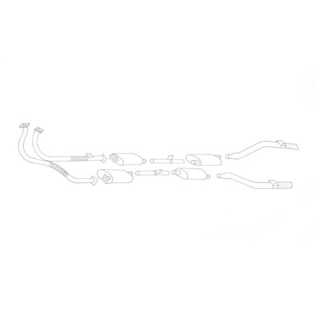 Jaguar Mk 4 2.5 and 3.5 - Stainless Steel Exhaust (1935-49)