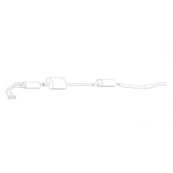Mercedes 300 b 300 c 300 d W186 W189 - Stainless Steel Exhaust (1951-61)