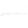 Mercedes 300 b 300 c 300 d W186 W189 - Stainless Steel Exhaust (1951-61)