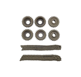 4146757 kit chaines complet avec poulie FERRARI 206 GT DINO