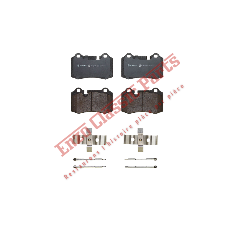 Plaquettes de frein arrière Brembo – Réf. 673012040 Compatible : Maserati Quattroporte / GranTurismo / GranCabrio